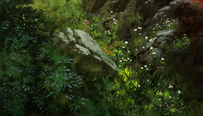 吉卜力风格动漫场景PS笔刷套装，附视频教程 笔刷资源 sucaiwan.com