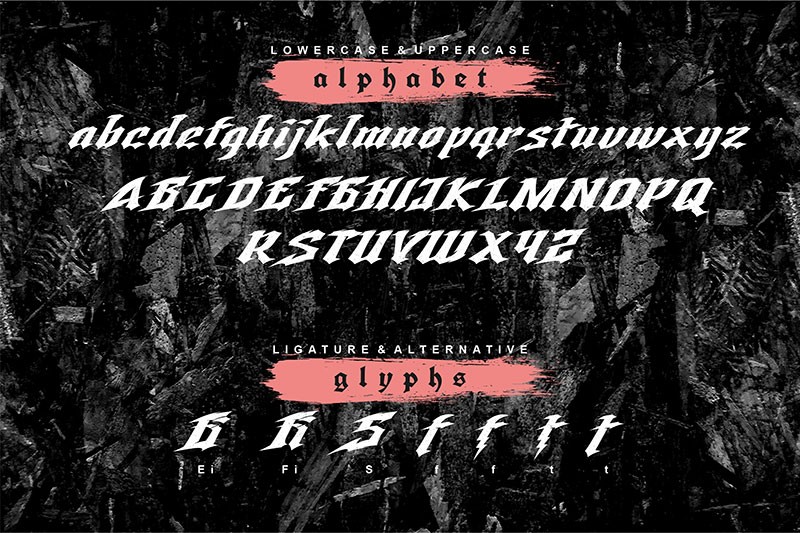 Storm Fighter哥特式英文字体 设计素材 sucaiwan.com