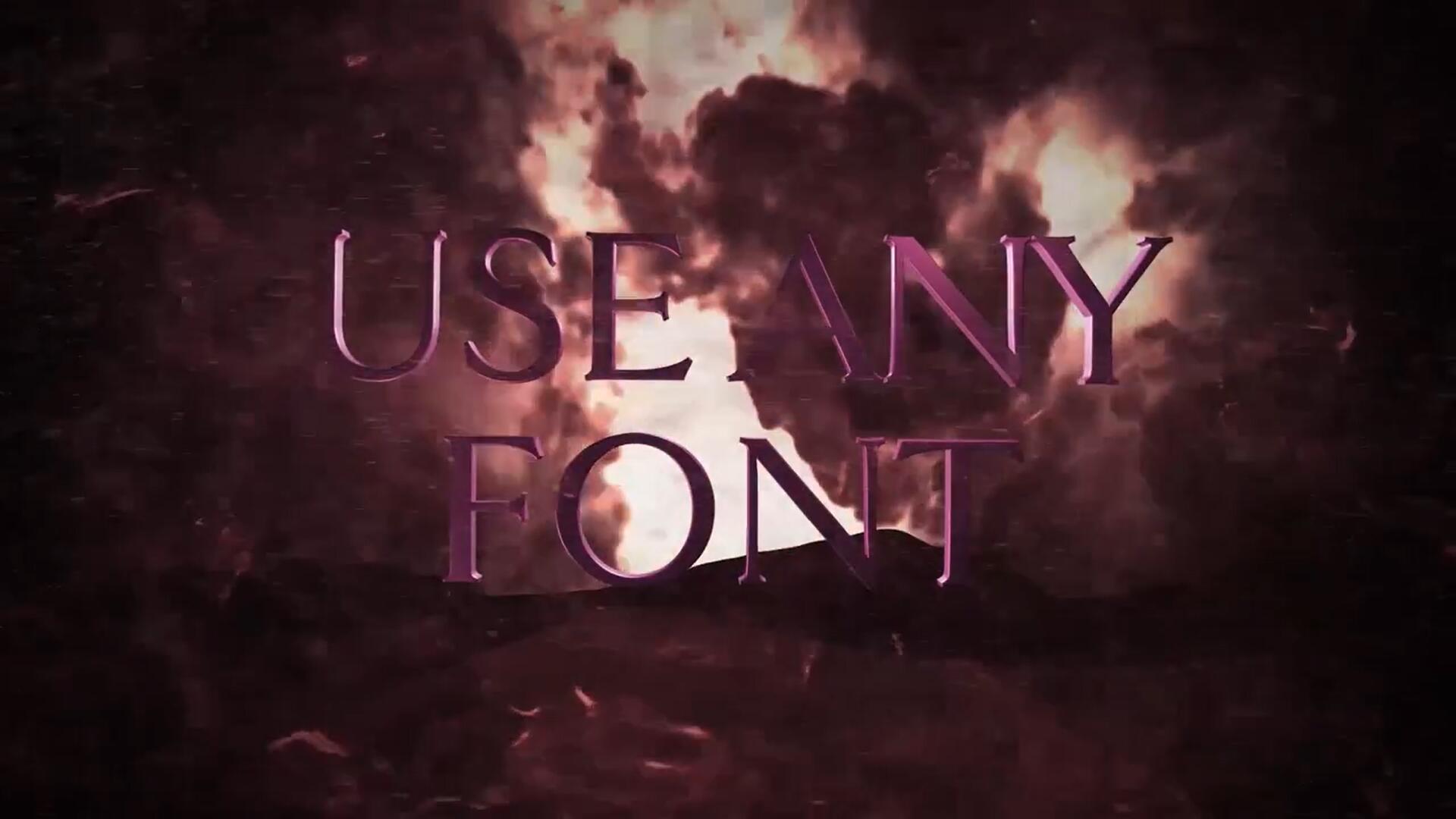 PR模板：沙尘暴史诗级3D电影文字标题 . sucaiwan.com