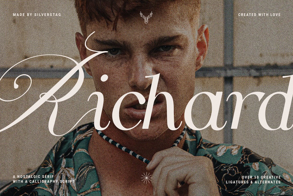 怀旧海报画册Logo标题衬线英文字体 Silver Garden Nostalgic Duo Font 设计素材 第1张-素材湾丨精选海外优质设计素材资源 怀旧海报画册Logo标题衬线英文字体 Silver Garden Nostalgic Duo Font 设计素材 sucaiwan.com