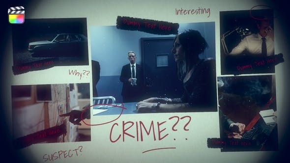 FCPX插件:犯罪恐怖悬疑破案电影场景开场片头 . 第1张-素材湾丨精选海外优质设计素材资源 FCPX插件:犯罪恐怖悬疑破案电影场景开场片头 . sucaiwan.com