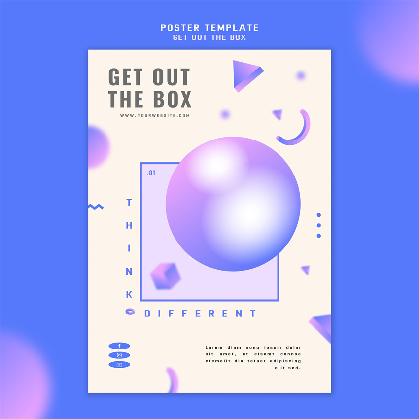 设计资源-3D立体PS海报设计模板合集 设计素材 sucaiwan.com