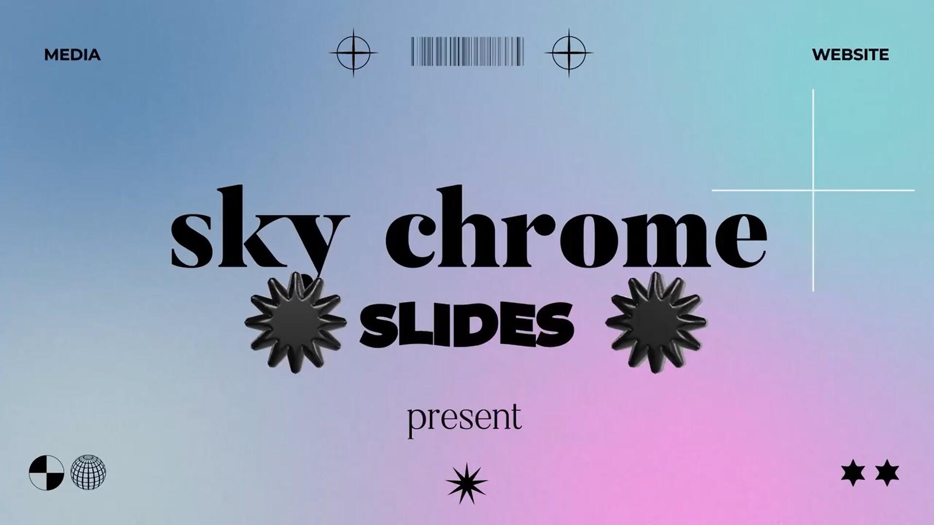 AE模板：新潮酸性优雅几何图形渐变背景抽象艺术设计模板素材 . sucaiwan.com