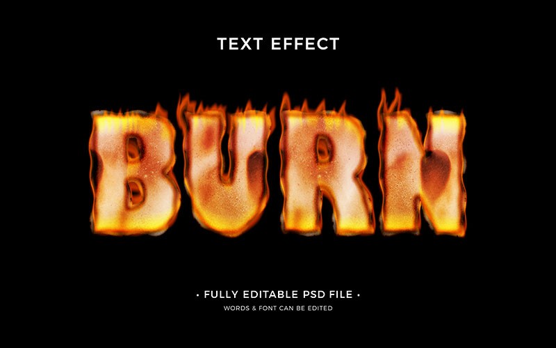 10款火焰纸张燃烧文字特效PS图层样式PSD 图片素材 sucaiwan.com