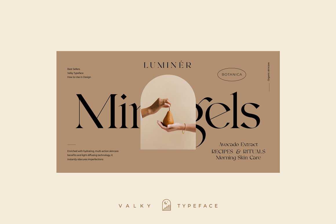 英文字体：现代经典海报杂志文字设计衬线英文字体素材 Valky Classic Modern Typeface 设计素材 sucaiwan.com