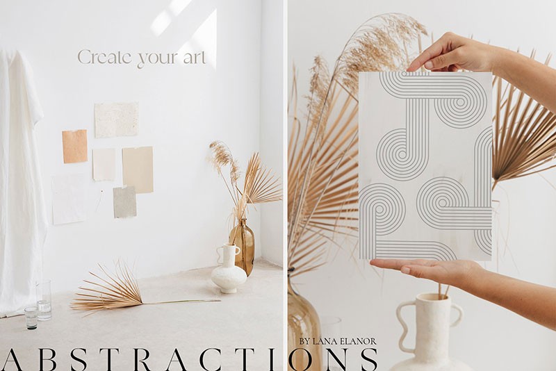 130+复古抽象几何纹理背景图案 AI PNG格式 图片素材 sucaiwan.com