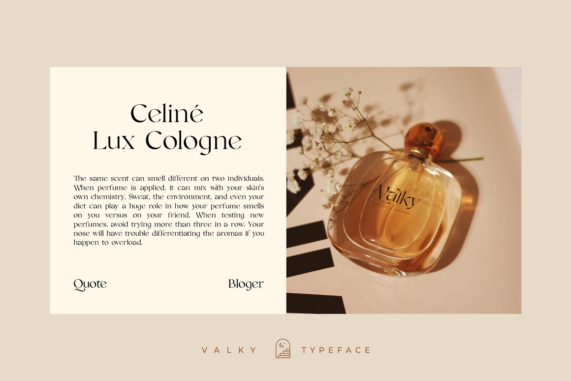 英文字体：现代经典海报杂志文字设计衬线英文字体素材 Valky Classic Modern Typeface 设计素材 sucaiwan.com