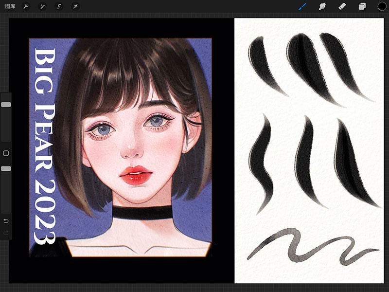 Procreate动漫人像纹理笔刷套装 笔刷资源 sucaiwan.com