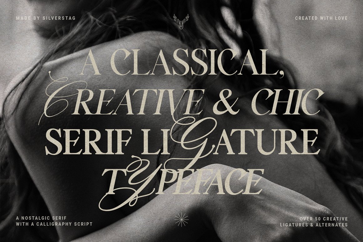 怀旧海报画册Logo标题衬线英文字体 Silver Garden Nostalgic Duo Font 设计素材 第12张-素材湾丨精选海外优质设计素材资源 怀旧海报画册Logo标题衬线英文字体 Silver Garden Nostalgic Duo Font 设计素材 sucaiwan.com