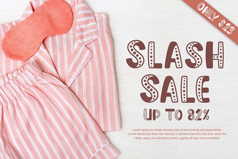 Sweet Dream可爱手绘英文字体 设计素材 sucaiwan.com