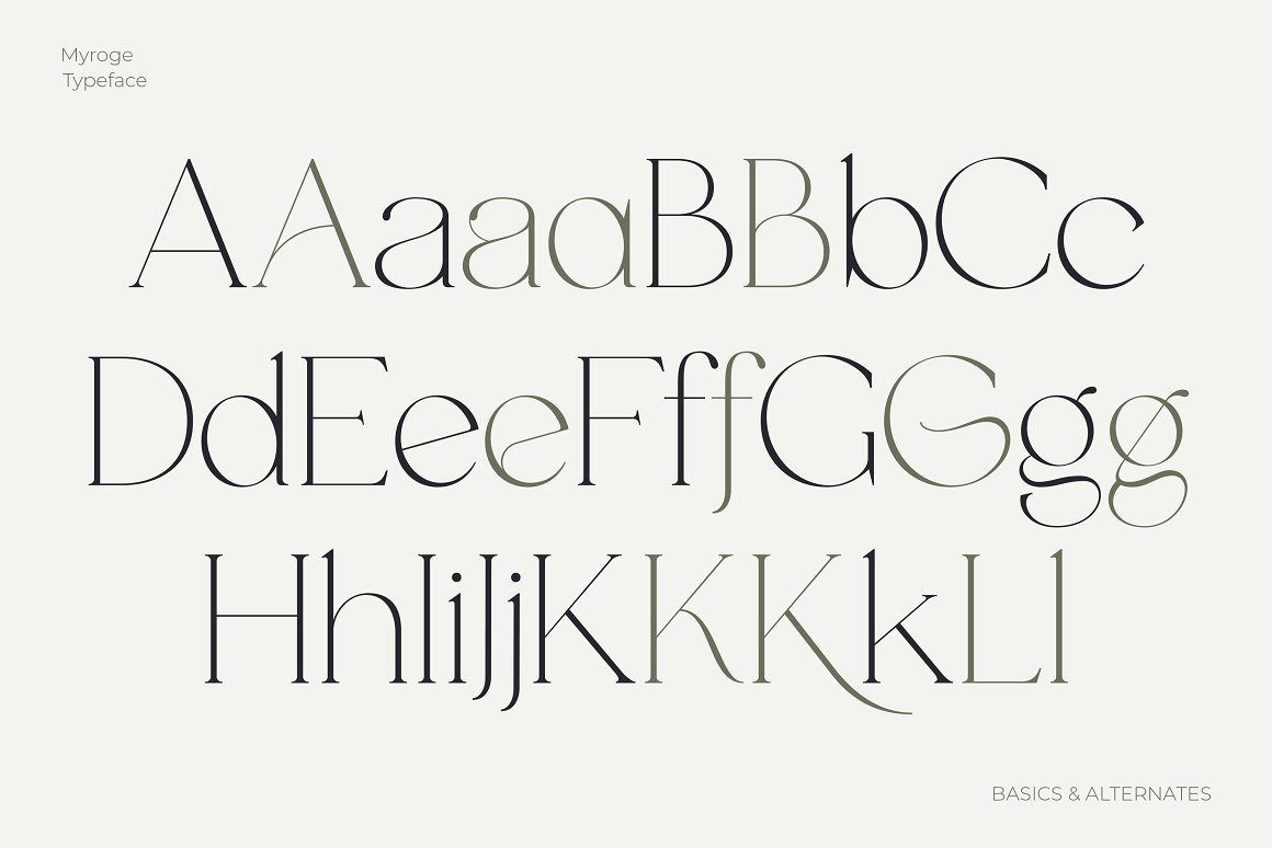 英文字体:优雅细腻奢华化杂志连字品牌海报封面排版衬线字体 MYROGE elegant & stylish serif 设计素材 第14张-素材湾丨精选海外优质设计素材资源 英文字体:优雅细腻奢华化杂志连字品牌海报封面排版衬线字体 MYROGE elegant & stylish serif 设计素材 sucaiwan.com