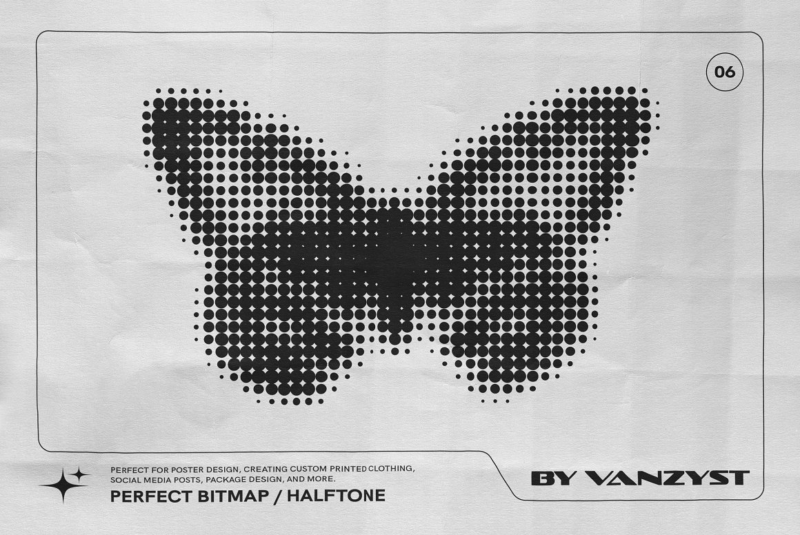 千禧Y2K复古半调像素位图趣味卡通抽象几何插画头像图标logo徽标AI矢量设计套装 Y2K 327 Characters Halftones Shapes by Vanzyst 图片素材 sucaiwan.com