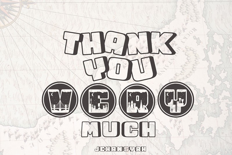 City Tour创意图形英文字体 设计素材 sucaiwan.com