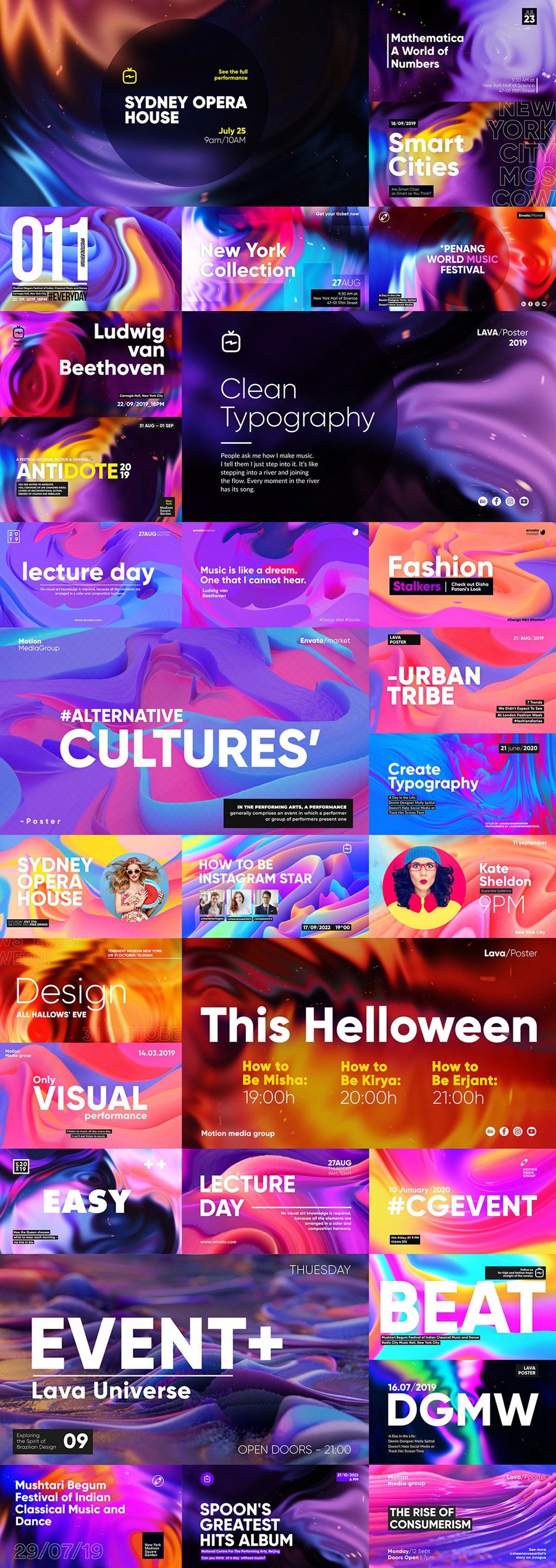 AE插件:抽象迷幻视觉INS风排版转场熔岩社交媒体包V3 Lava | Social Media Pack . 第13张-素材湾丨精选海外优质设计素材资源 AE插件:抽象迷幻视觉INS风排版转场熔岩社交媒体包V3 Lava | Social Media Pack . sucaiwan.com