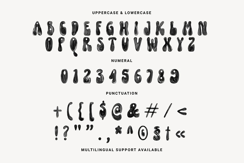 Funky Yard可爱手绘英文字体 设计素材 sucaiwan.com