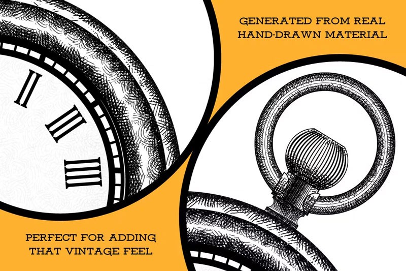 20个交叉线阴影纹理AI笔刷 笔刷资源 sucaiwan.com