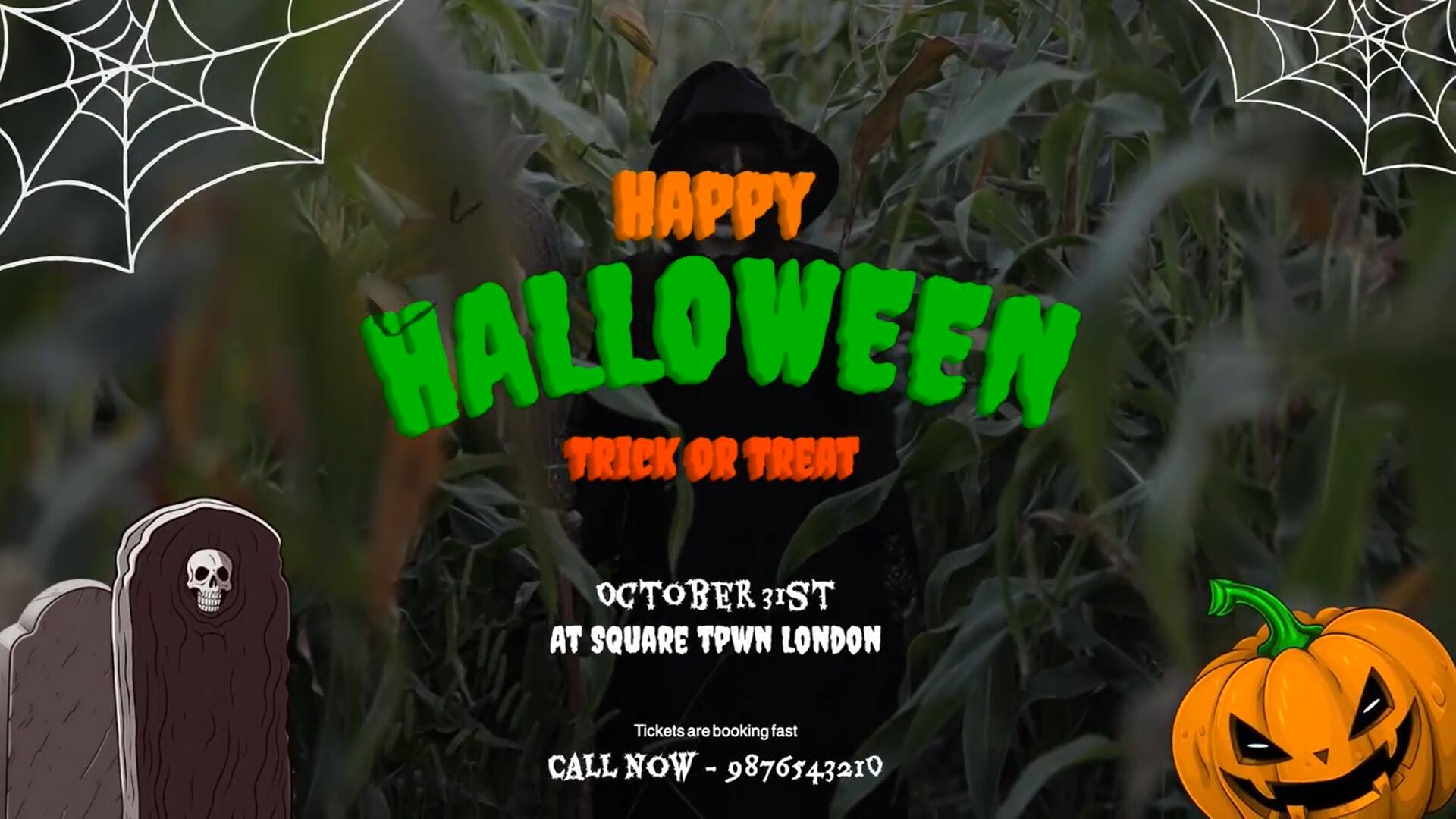 FCPX插件：10万圣节恐怖哥特式惊悚场景幽灵文字标题包 . sucaiwan.com