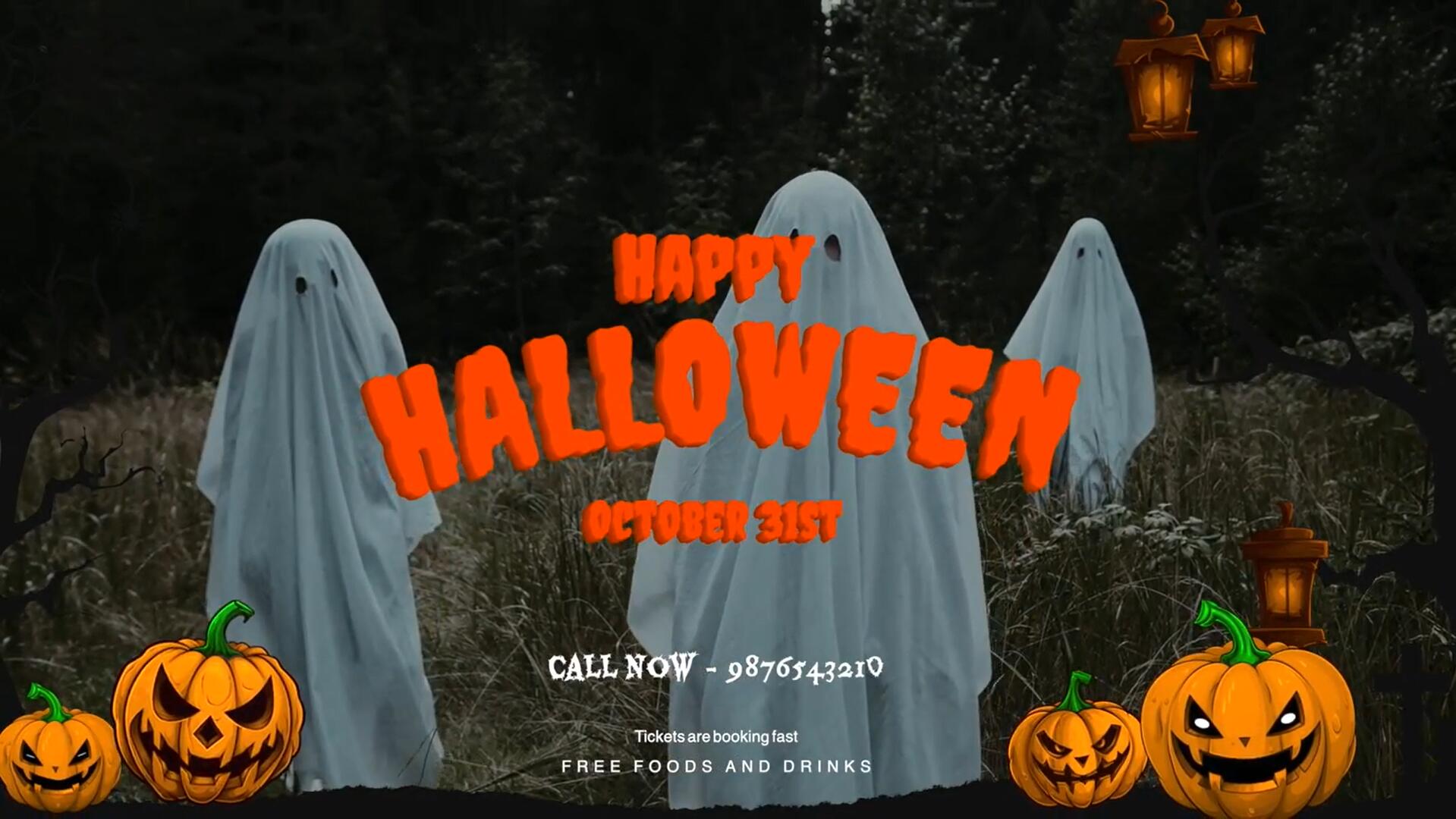 FCPX插件：10万圣节恐怖哥特式惊悚场景幽灵文字标题包 . sucaiwan.com