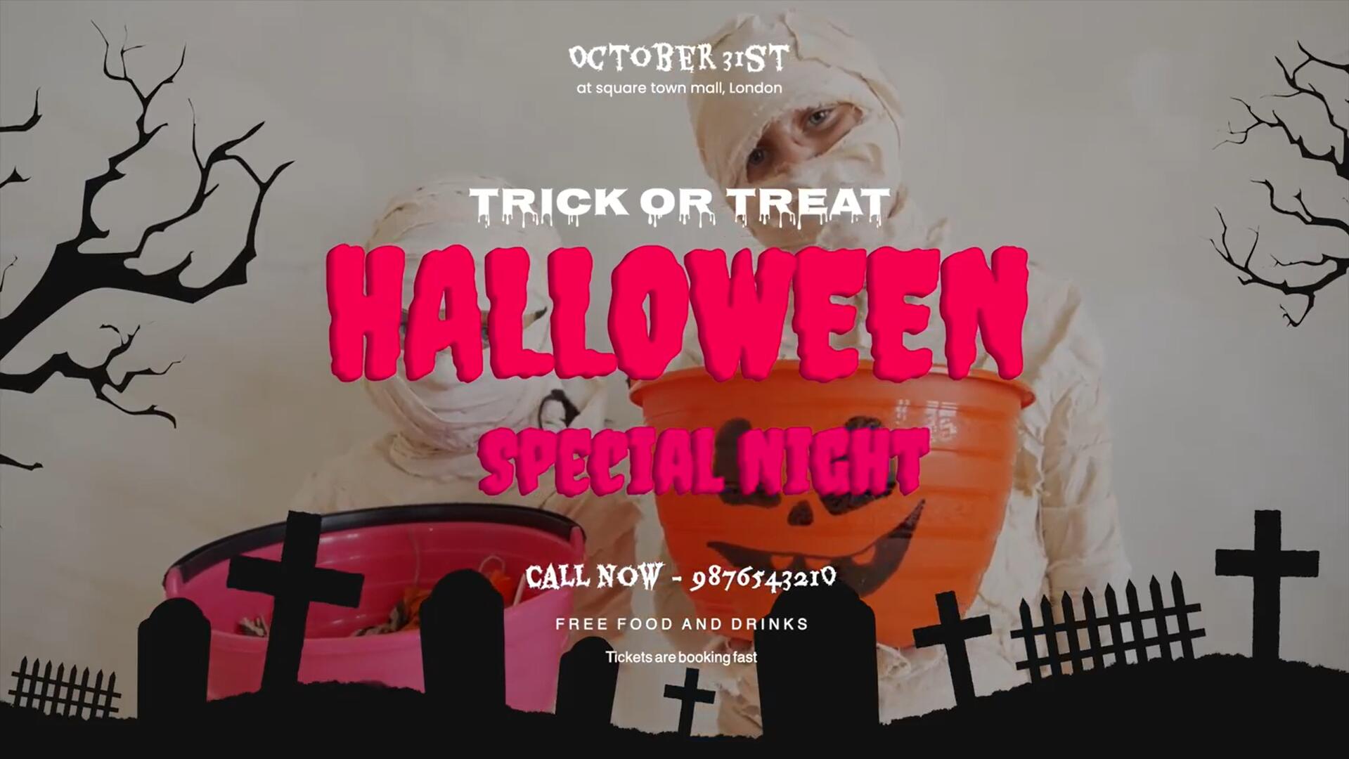 FCPX插件：10万圣节恐怖哥特式惊悚场景幽灵文字标题包 . sucaiwan.com