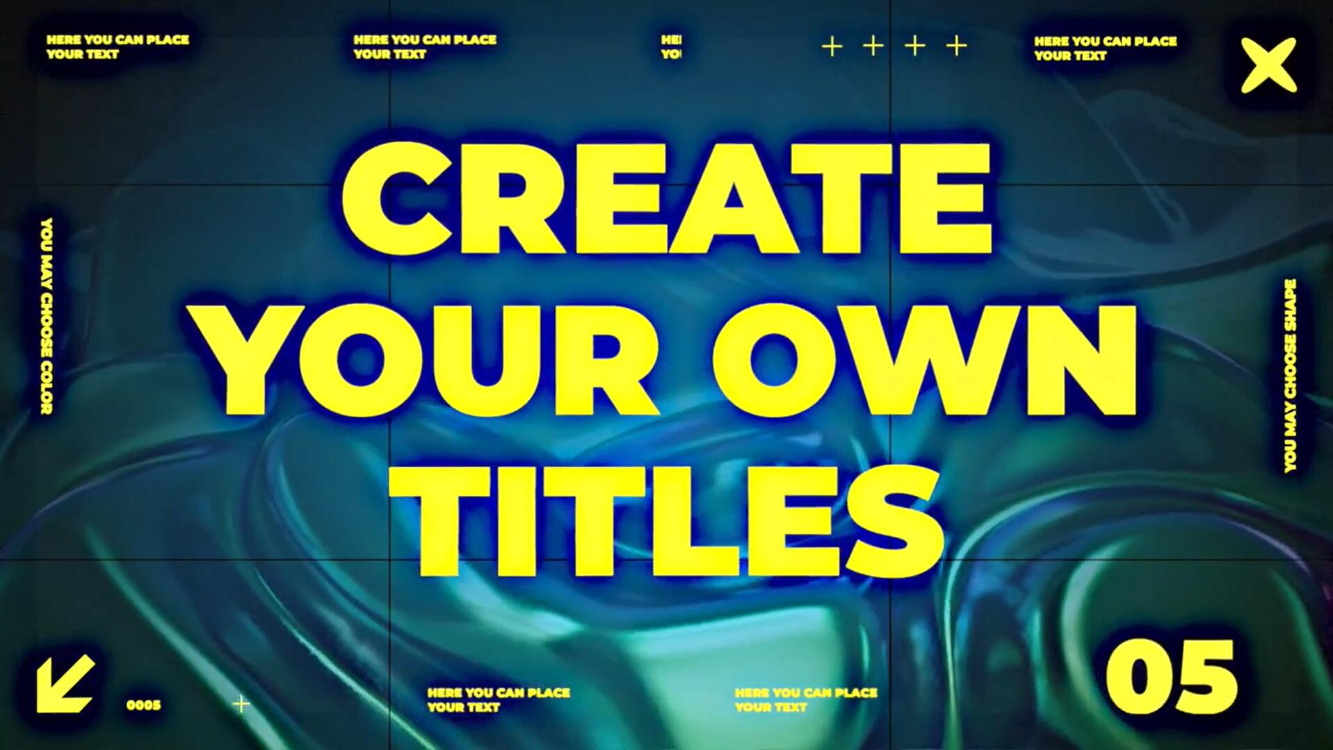 FCPX插件：5个赛博朋克场景3D液体模拟未来派动态排版标题 . sucaiwan.com