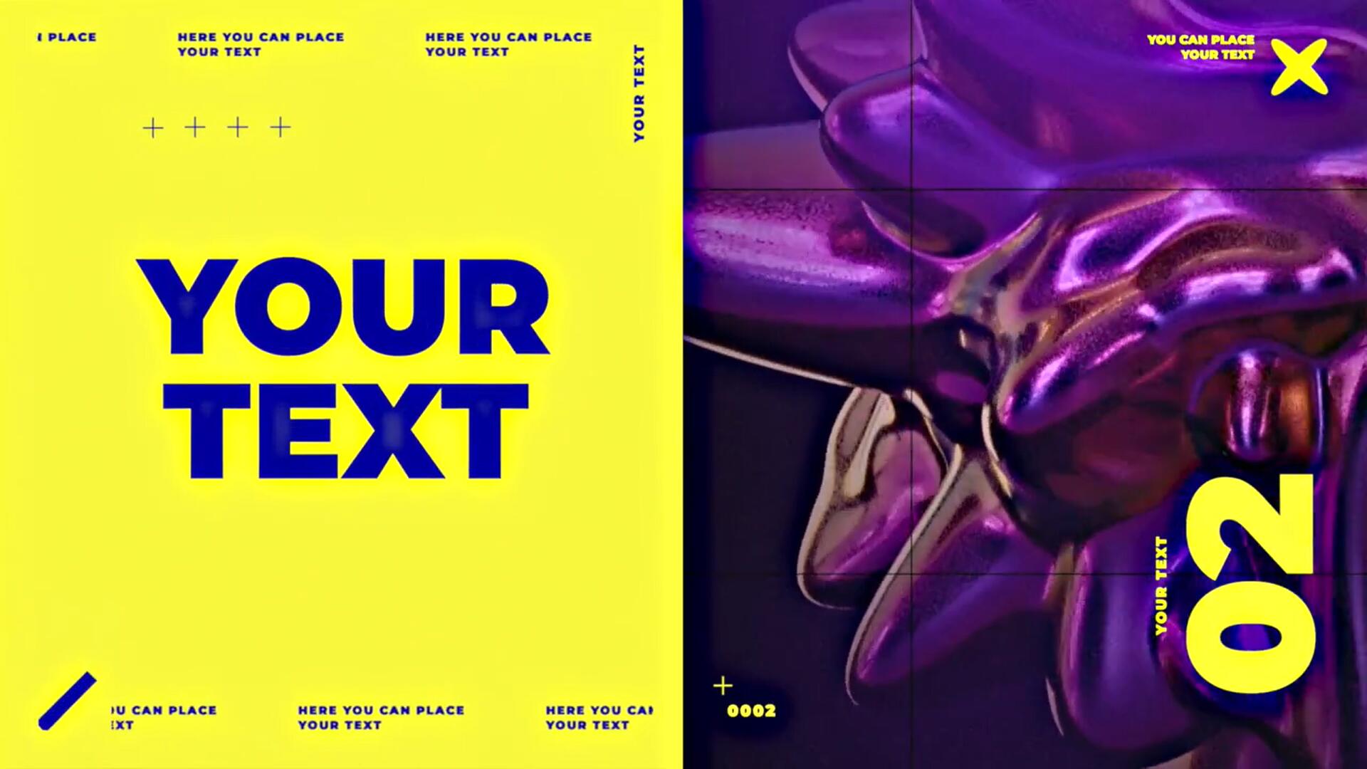 FCPX插件：5个赛博朋克场景3D液体模拟未来派动态排版标题 . sucaiwan.com