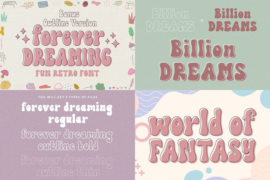 6款复古美式手写连笔英文字体 设计素材 sucaiwan.com