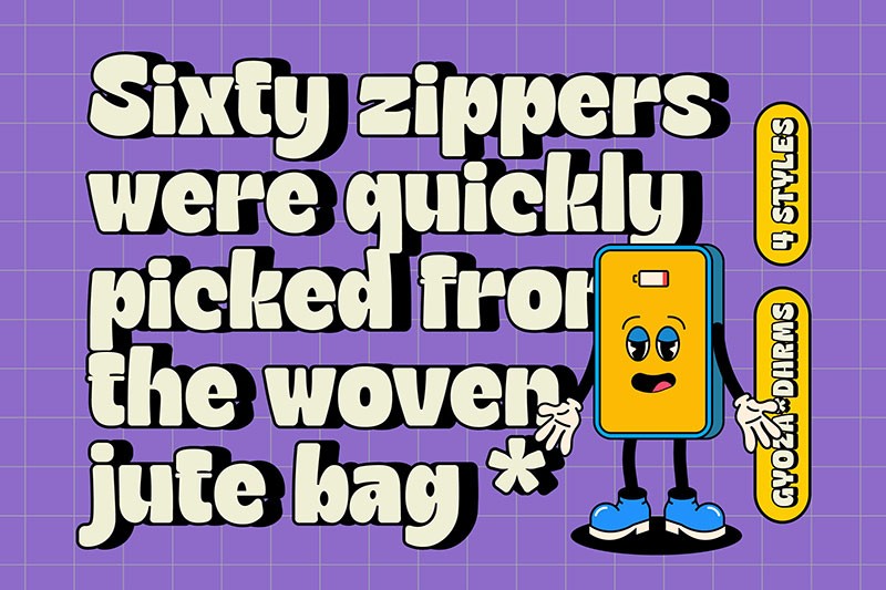 15款卡通逆反差英文字体合集 设计素材 第6张-素材湾丨精选海外优质设计素材资源 15款卡通逆反差英文字体合集 设计素材 sucaiwan.com