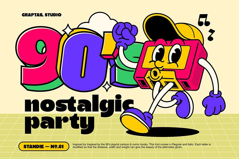 15款卡通逆反差英文字体合集 设计素材 第22张-素材湾丨精选海外优质设计素材资源 15款卡通逆反差英文字体合集 设计素材 sucaiwan.com