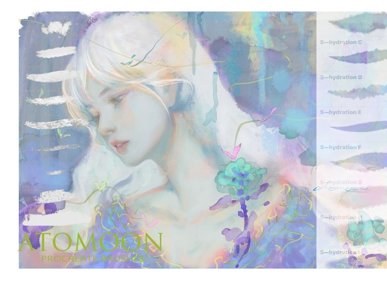 Procreate厚涂速写粉彩笔刷套装 笔刷资源 sucaiwan.com