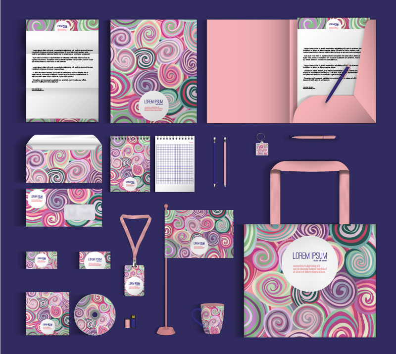 14套企业品牌样机VI模板，AI格式 样机素材 sucaiwan.com