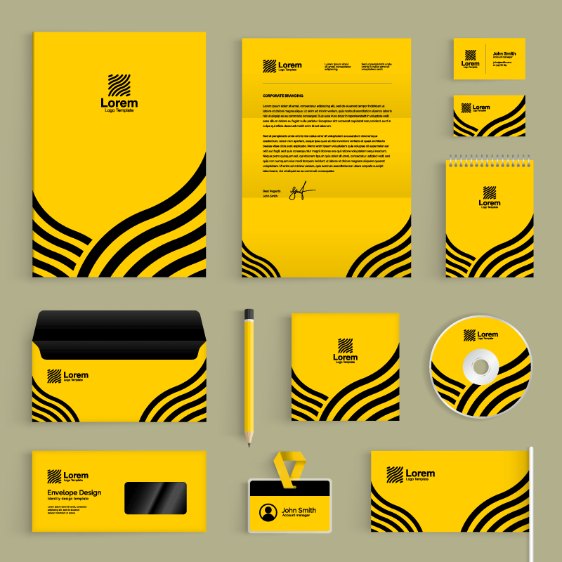 14套企业品牌样机VI模板，AI格式 样机素材 sucaiwan.com