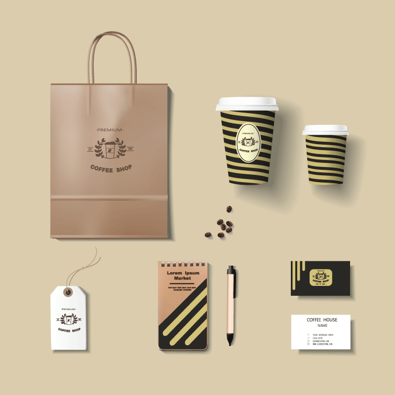 14套企业品牌样机VI模板，AI格式 样机素材 sucaiwan.com