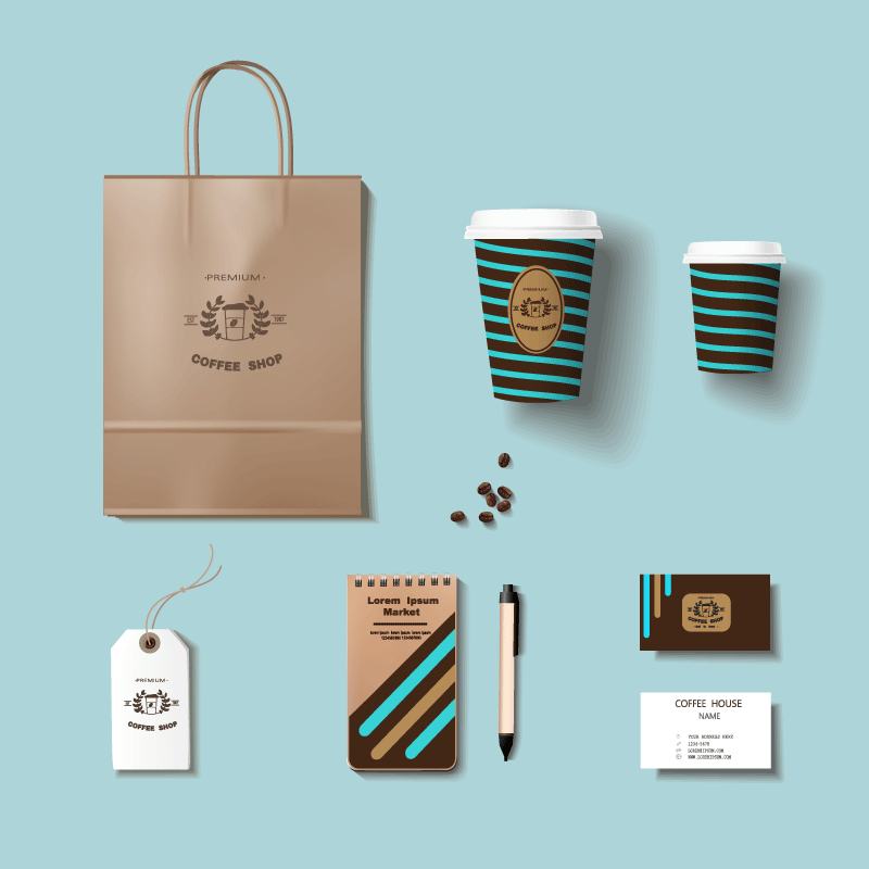 14套企业品牌样机VI模板，AI格式 样机素材 sucaiwan.com