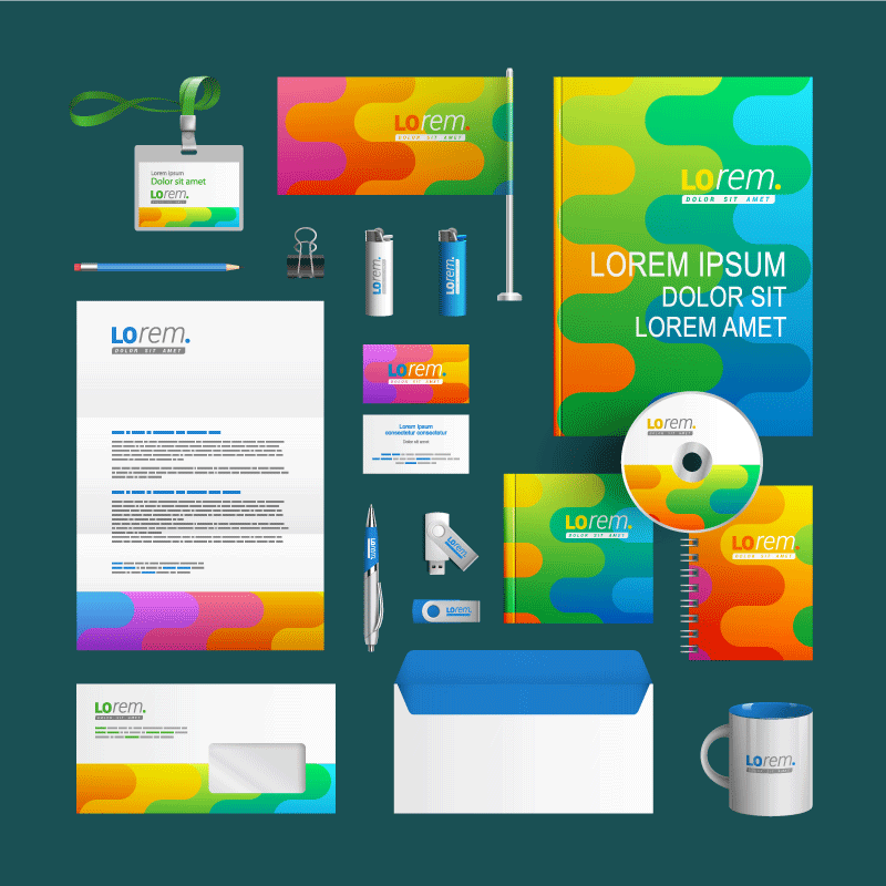 14套企业品牌样机VI模板，AI格式 样机素材 sucaiwan.com