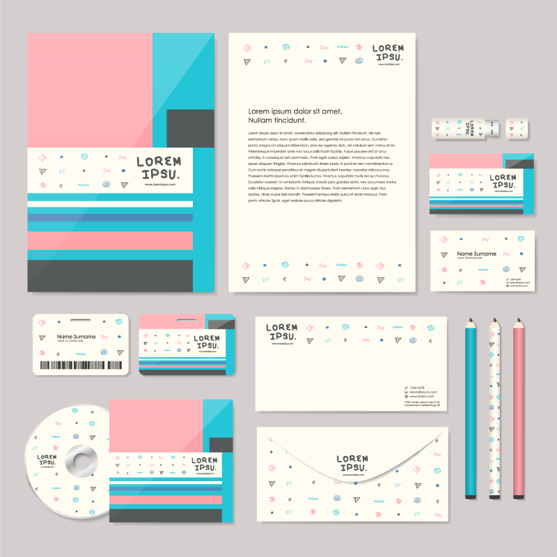 14套企业品牌样机VI模板，AI格式 样机素材 sucaiwan.com