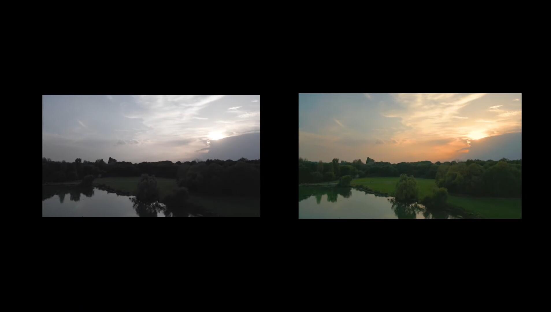 DJI 大疆日出日落黄金时段逆光风景旅拍调色预设LUT包 . sucaiwan.com