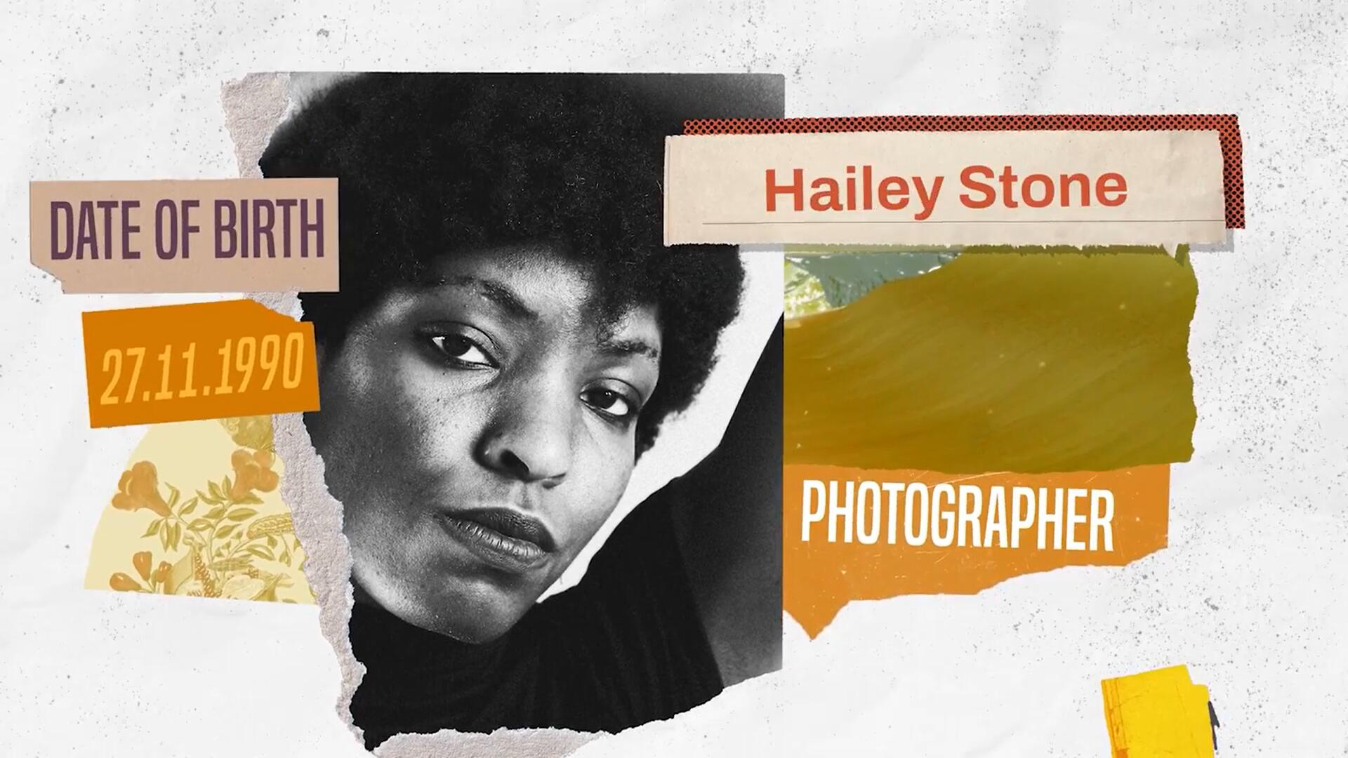 PR模板：潮流朝气撕纸风格团队成员公司员工人物介绍 . sucaiwan.com