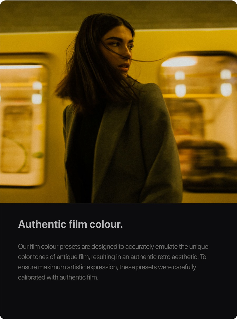 18个弱光情绪柯达胶片模拟电影感夜间人像摄影LR调色预设+PS发光动作 Dailycine – Film Emulation Collection . sucaiwan.com