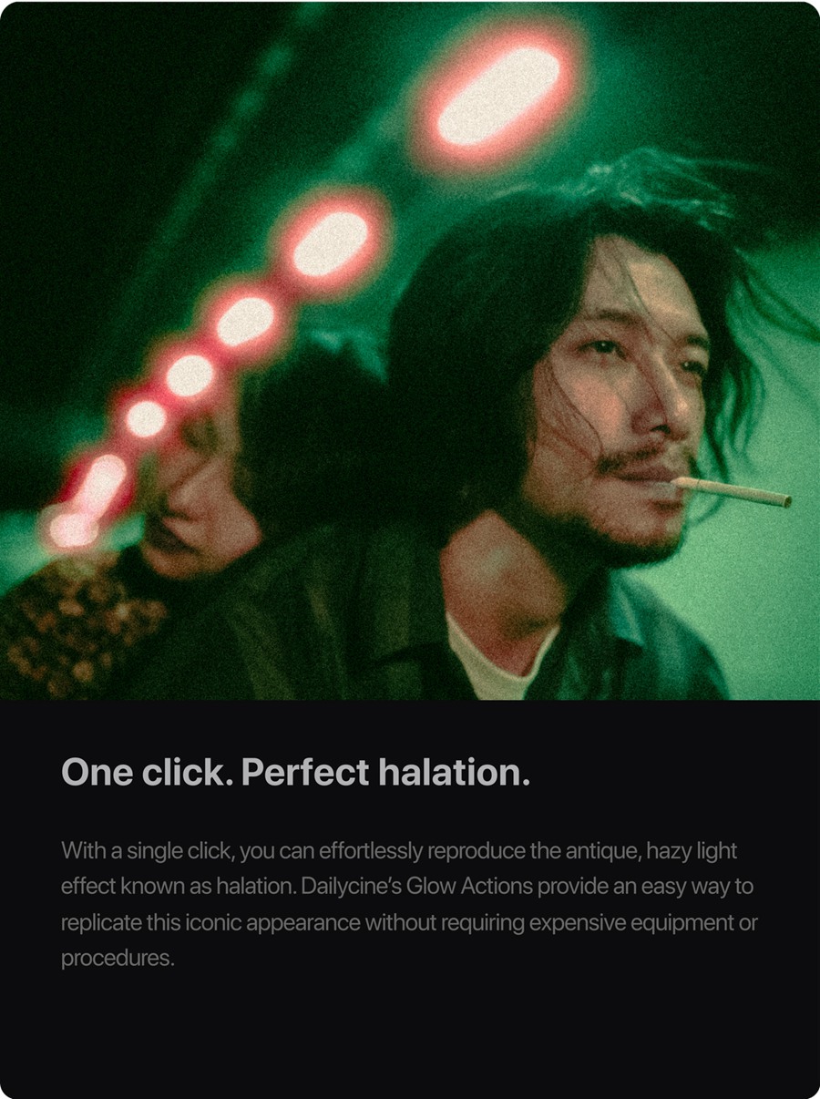 18个弱光情绪柯达胶片模拟电影感夜间人像摄影LR调色预设+PS发光动作 Dailycine – Film Emulation Collection . sucaiwan.com