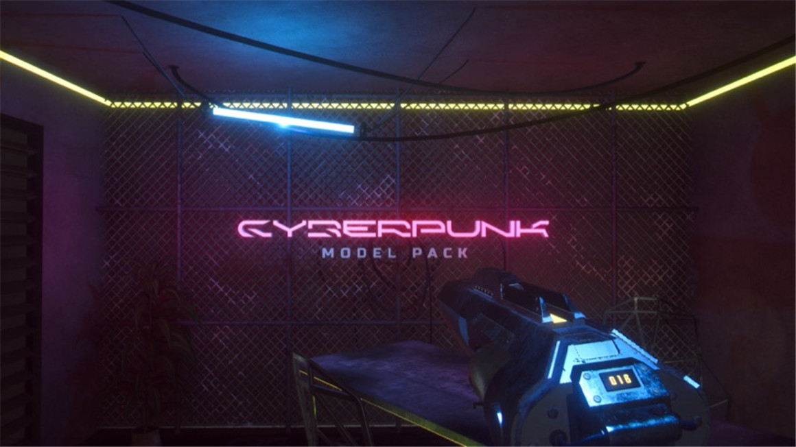 MotionVFX – Cyberpunk Model Pack 37款未来科幻赛博朋克MO2场景动画模型工具包 . sucaiwan.com