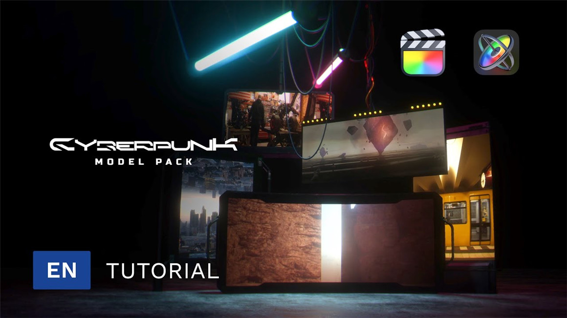 MotionVFX – Cyberpunk Model Pack 37款未来科幻赛博朋克MO2场景动画模型工具包 . sucaiwan.com