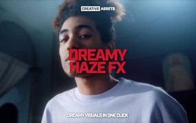 抖音VLOG柔焦梦幻雾霾专业柔光镜头滤镜电影视觉效果PR/FCPX预设 CREATIVE ASSETS DREAMY HAZE V2.0