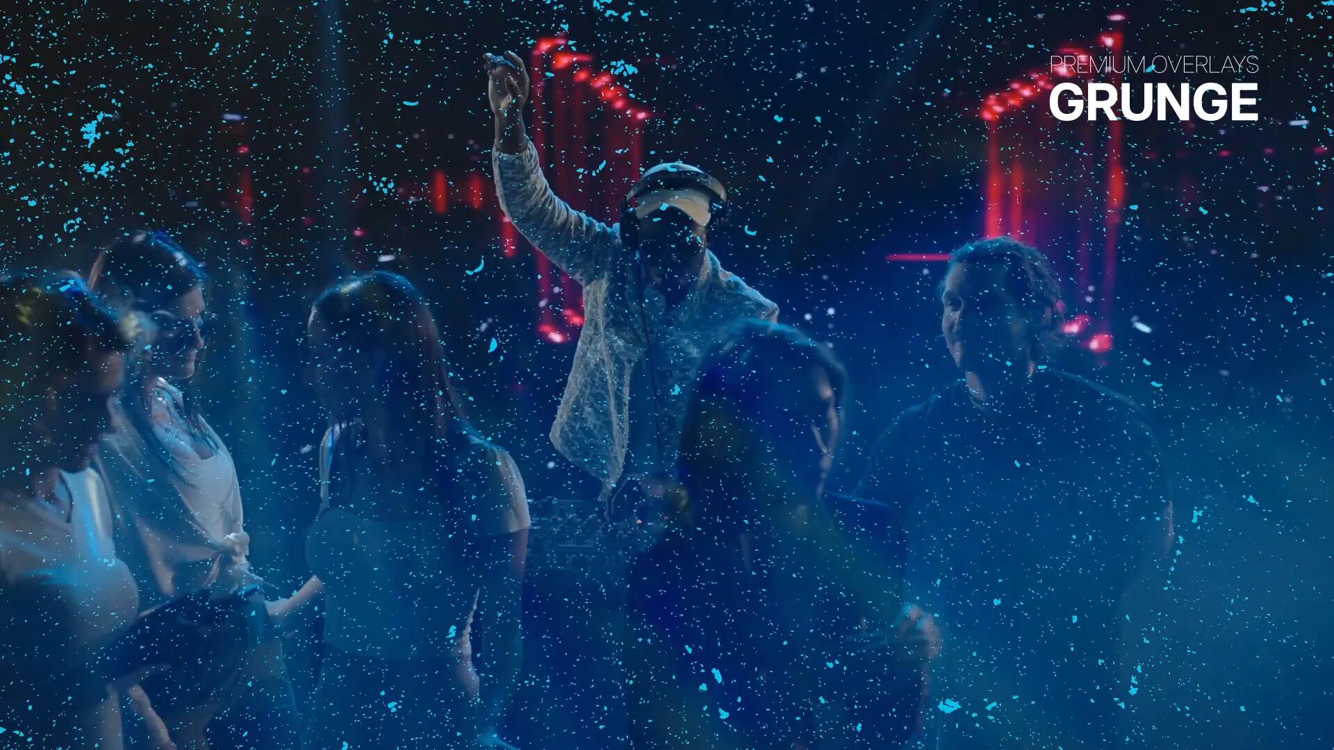 AE模板：复古做旧粗糙划痕颗粒半调肌理纹理叠加模板素材 Premium Overlays Grunge . sucaiwan.com