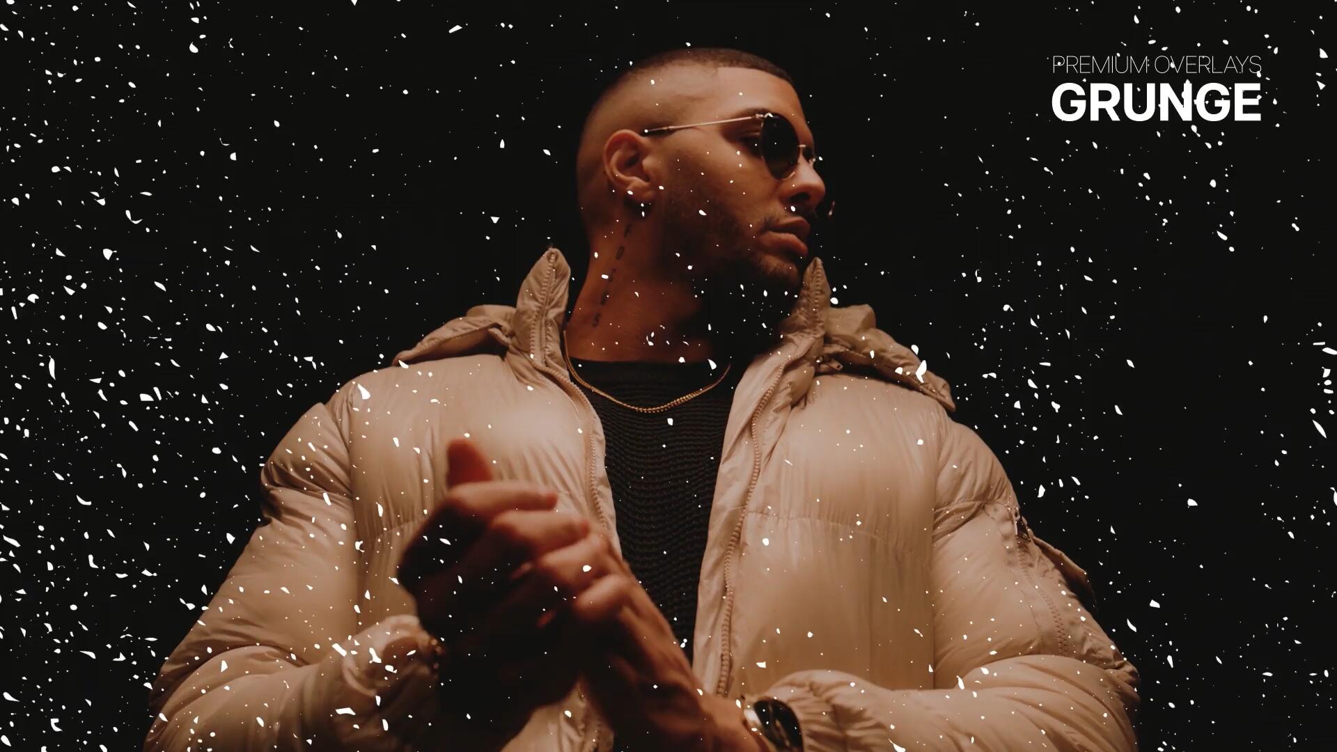 AE模板：复古做旧粗糙划痕颗粒半调肌理纹理叠加模板素材 Premium Overlays Grunge . sucaiwan.com