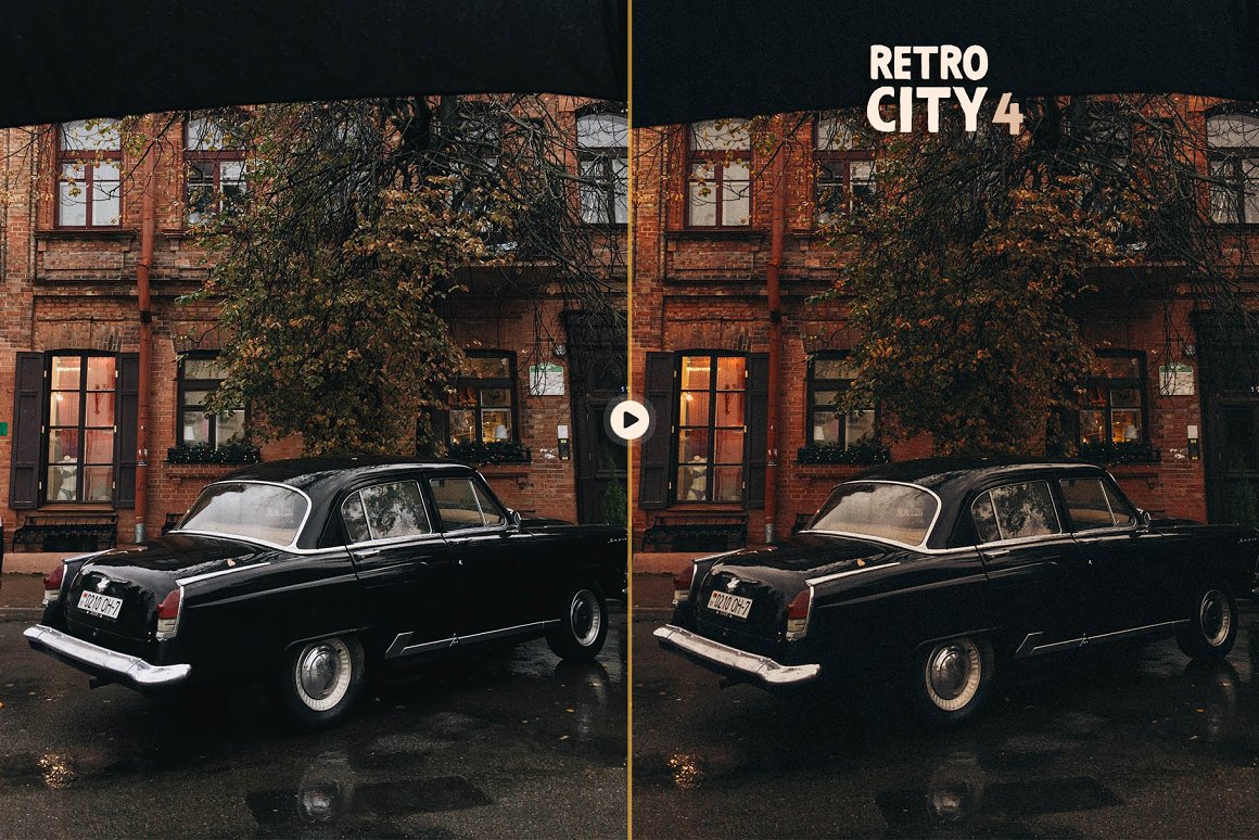 城市街头美式复古街拍胶片感LR预设+手机DNG预设 Retro-City-Lightroom-Presets 插件预设 sucaiwan.com
