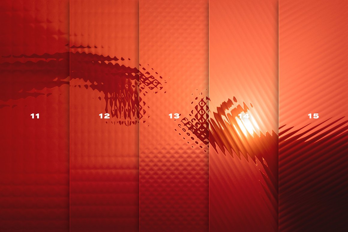 创意抽象艺术玻璃神秘扭曲划痕纹理视觉效果PSD样机模板 Refraction & Distortion Glass Effect 样机素材 sucaiwan.com