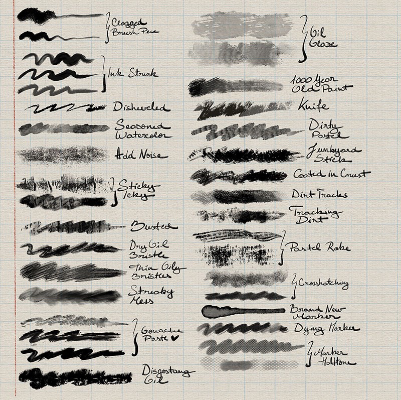 100个国潮水彩效果Procreate笔刷套装 笔刷资源 第2张-素材湾丨精选海外优质设计素材资源 100个国潮水彩效果Procreate笔刷套装 笔刷资源 sucaiwan.com