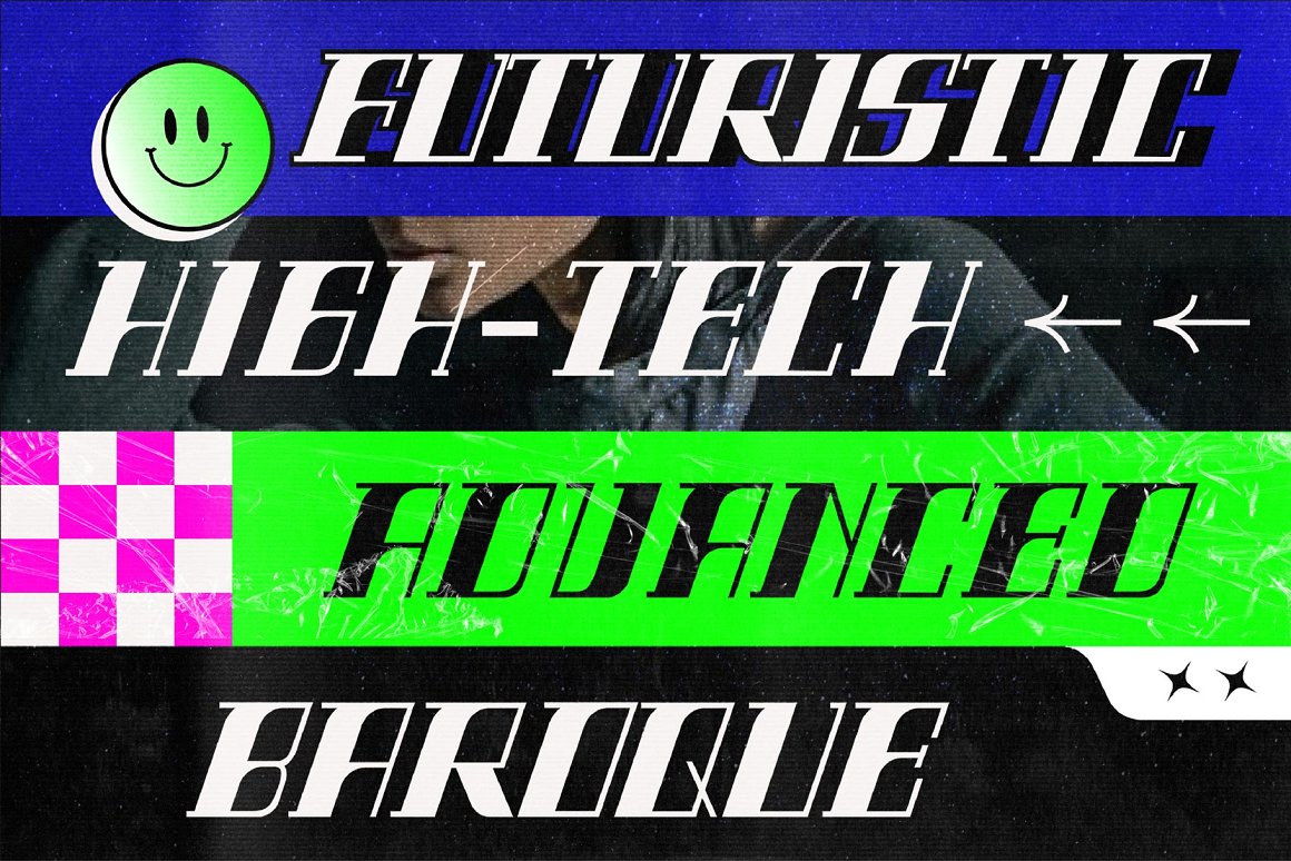 千禧年复古未来科技感Y2K风格标题杂志包装电影字体包 Seristic Y2K Typeface 设计素材 第3张-素材湾丨精选海外优质设计素材资源 千禧年复古未来科技感Y2K风格标题杂志包装电影字体包 Seristic Y2K Typeface 设计素材 sucaiwan.com