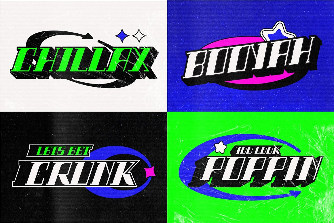 千禧年复古未来科技感Y2K风格标题杂志包装电影字体包 Seristic Y2K Typeface 设计素材 第6张-素材湾丨精选海外优质设计素材资源 千禧年复古未来科技感Y2K风格标题杂志包装电影字体包 Seristic Y2K Typeface 设计素材 sucaiwan.com