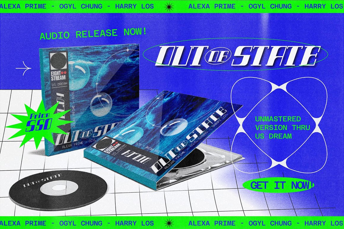 千禧年复古未来科技感Y2K风格标题杂志包装电影字体包 Seristic Y2K Typeface 设计素材 第8张-素材湾丨精选海外优质设计素材资源 千禧年复古未来科技感Y2K风格标题杂志包装电影字体包 Seristic Y2K Typeface 设计素材 sucaiwan.com